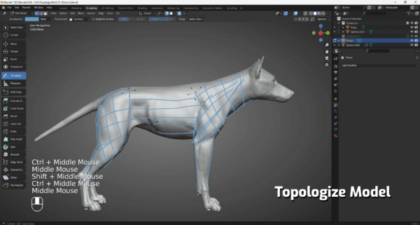 (Ai精翻+中文朗读)Blender创建栩栩如生的狼5大模块免费下载