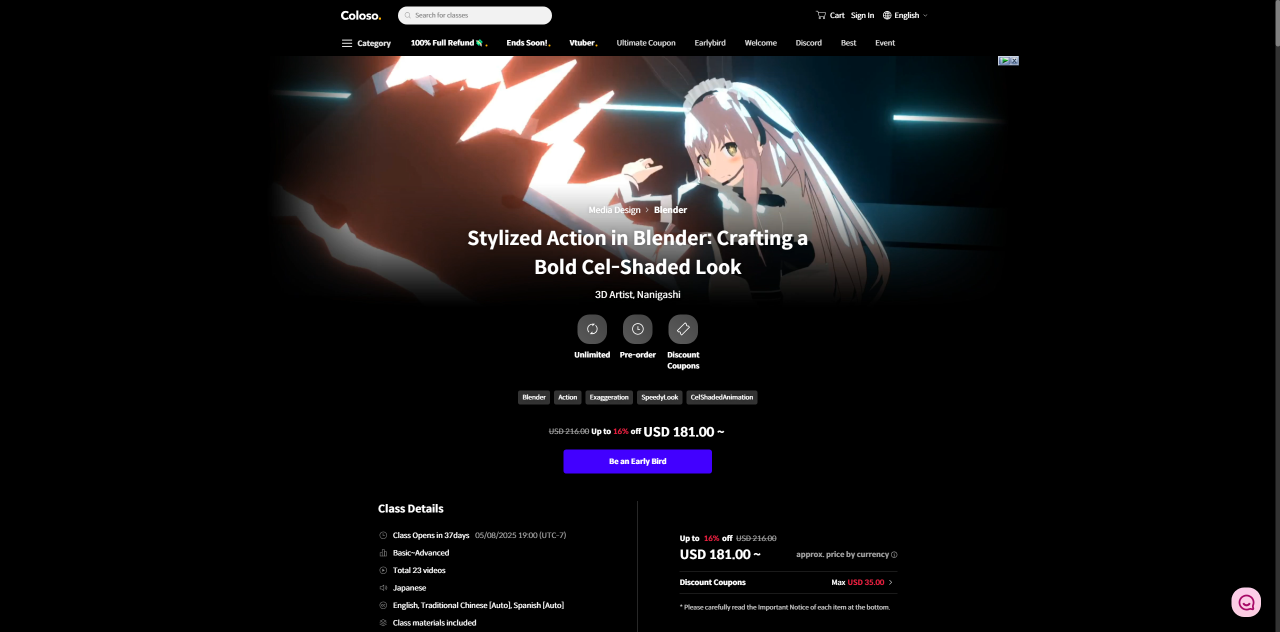 Stylized Action in Blender: Crafting a Bold Cel-Shaded LookBlender 中的风格化动作：制作大胆的卡通渲染外观 3D 艺术家，Nanigashi 媒体设计 混合器 无限 预购