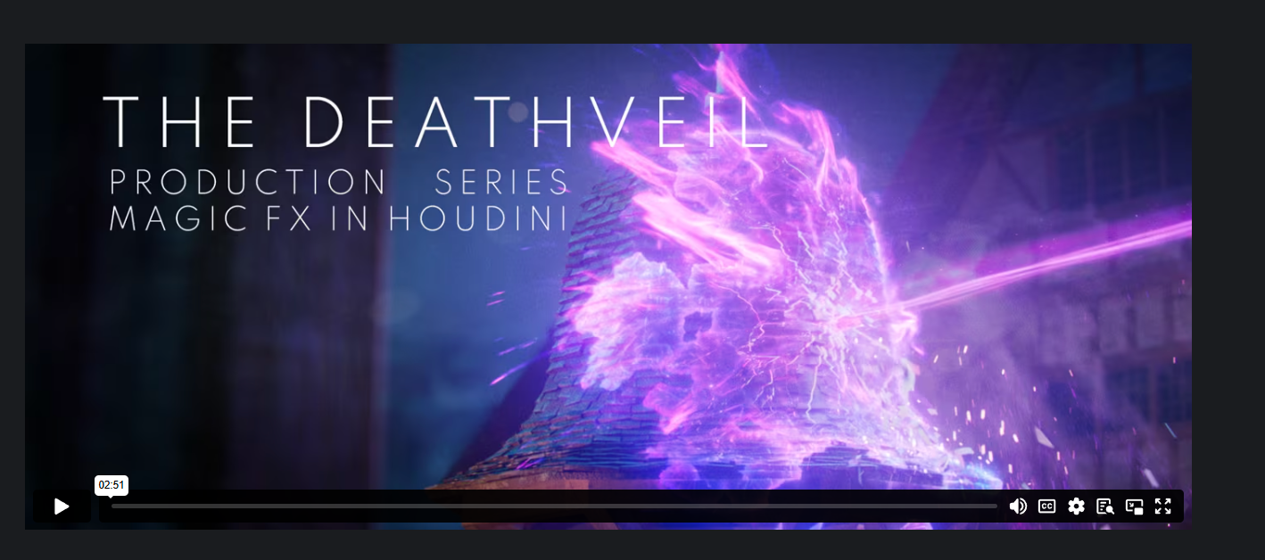 《死亡面纱》Houdini 制作系列魔法特效