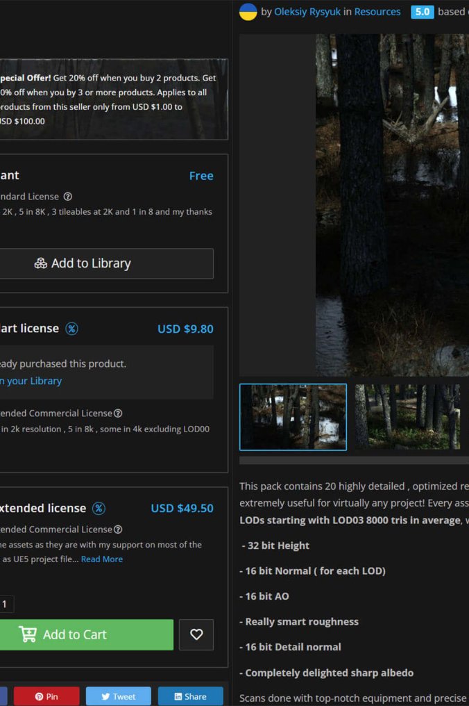 3D模型_花草树木-Obj