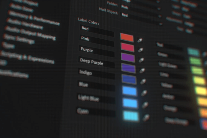 在AE里面设置好看更好漂亮的标签颜色Better Label Colors in After Effects