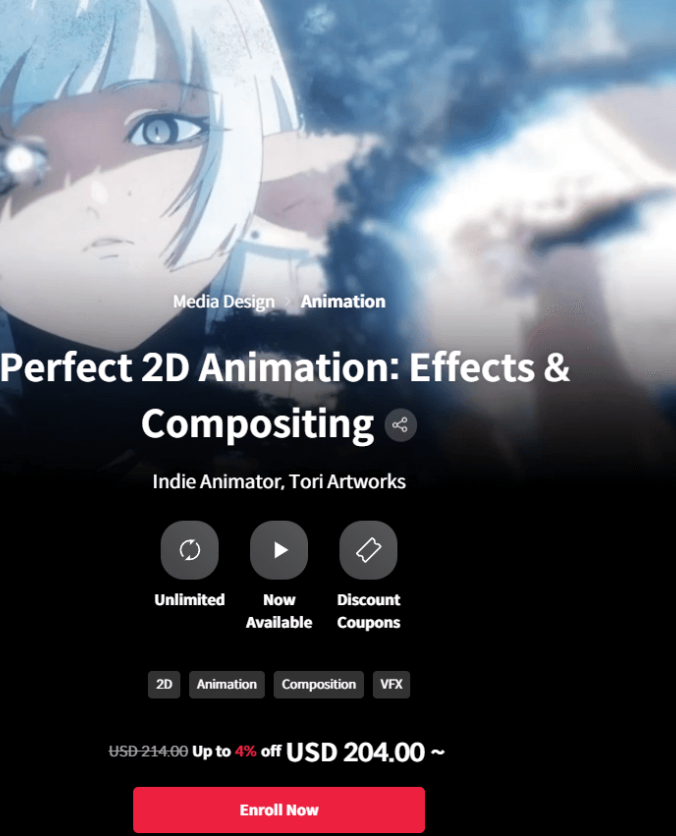 完美的2D动画效果和合成Perfect 2D Animation: Effects & Compositing