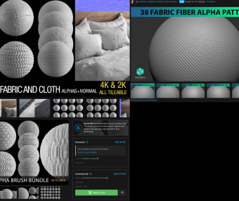 织物褶皱合集_贴图