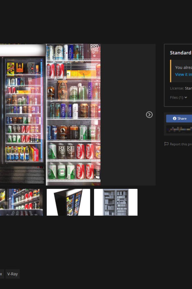3D模型_饮料冰箱
